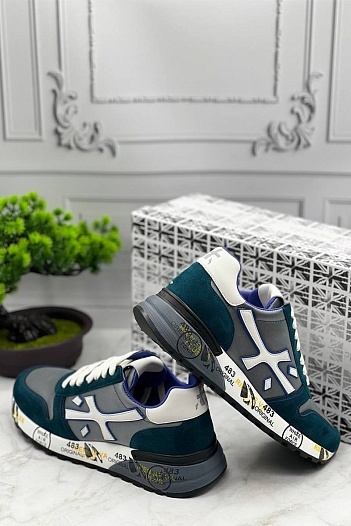 Замшевые кроссовки Premiata Mick - Green   