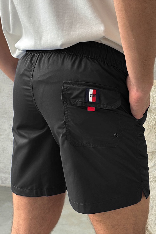 Мужские чёрные шорты Tommy Hilfiger