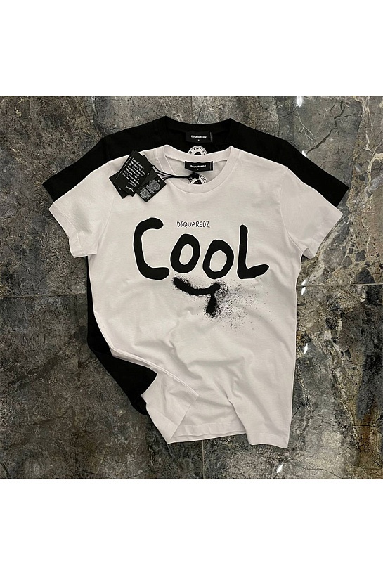 Белая оверсайз футболка Dsquared2 Cool-print