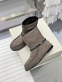 Женские замшевые сапоги Brunello Cucinelli premium - Beige