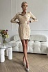 Женское бандажное платье с ремнем Balmain