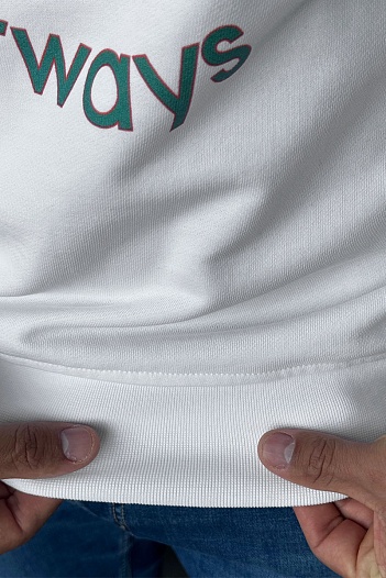 Белый свитшот Casablanca Orbite Autour De l'Orange   