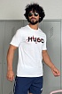 Футболка белого цвета Hugo Boss Dakaishi double logo