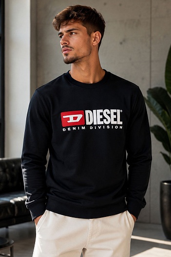 Мужской свитшот Diesel Crew-Division - Black   