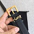 Кожаный ремень Yves Saint Laurent Cassandre (ширина 2 / 3 см)