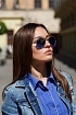 Солнцезащитные очки Ray-Ban Aviator Large Metal - Navy Mirrored