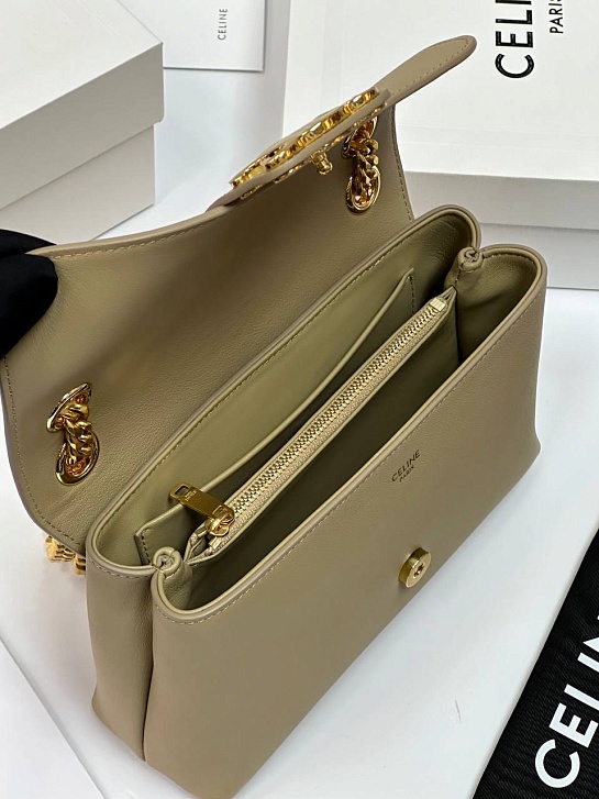 Женская сумка Celine Victorire Medium Premium 21x12x7 см - Brown