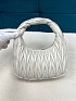 Женская сумка-хобо MIU MIU Wander Matelasse Premium 24x14x8 см - White