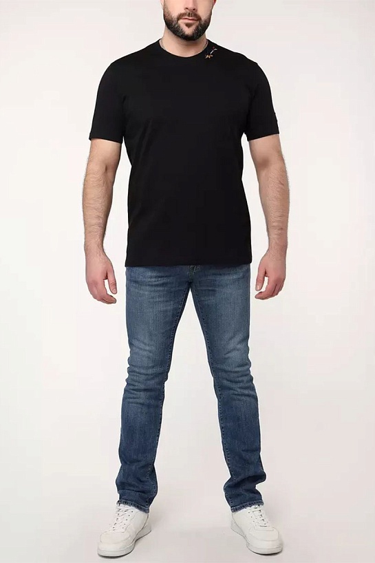 Мужская футболка Paul & Shark logo-patch - Black