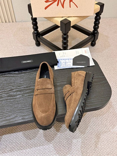 Мужские замшевые лоферы Dolce & Gabbana   