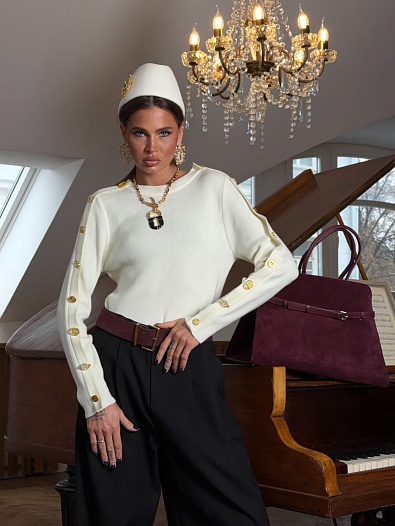 Женский свитер Schiaparelli Premium - White   