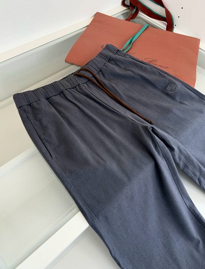 Штаны серого цвета Loro Piana Premium   