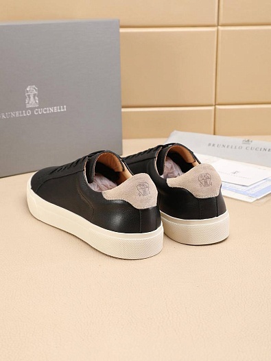 Мужские кожаные кроссовки Brunello Cucinelli   