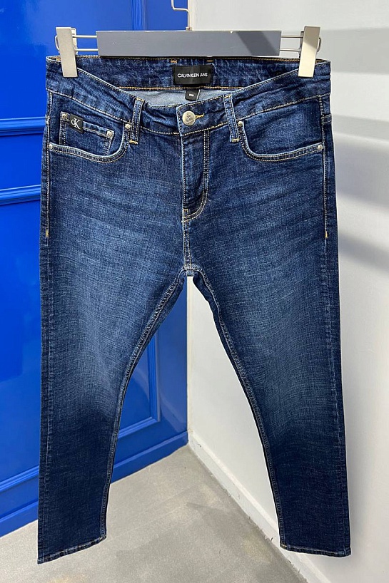 Мужские тёмно-синие джинсы Calvin Klein slim fit