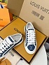 Женские комбинированные кеды Louis Vuitton Premium - Blue