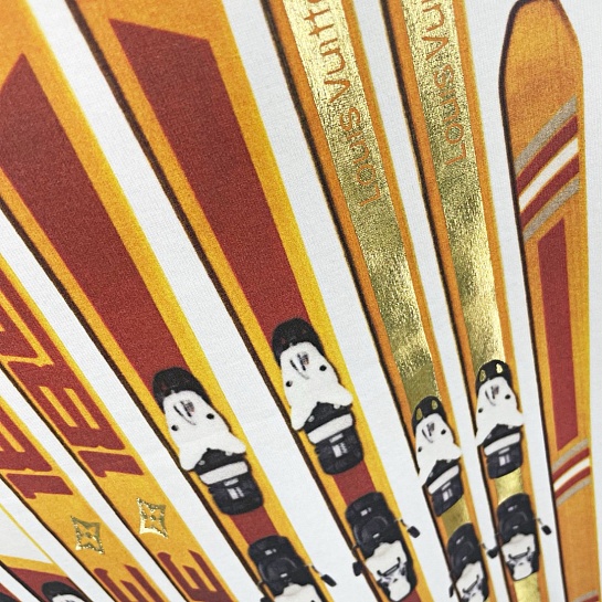 Белая футболка Louis Vuitton Premium graphic-print