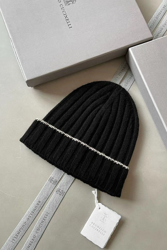 Кашемировая шапка Вrunеllо Сuсinеlli premium - Black