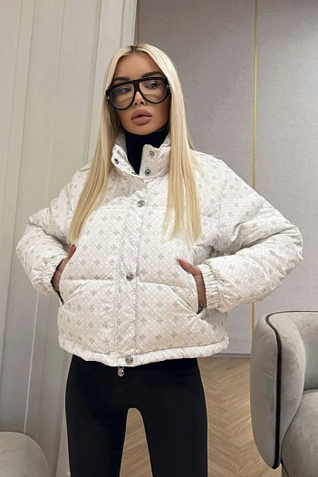 Женская пуховая куртка Chrome Hearts premium - White   