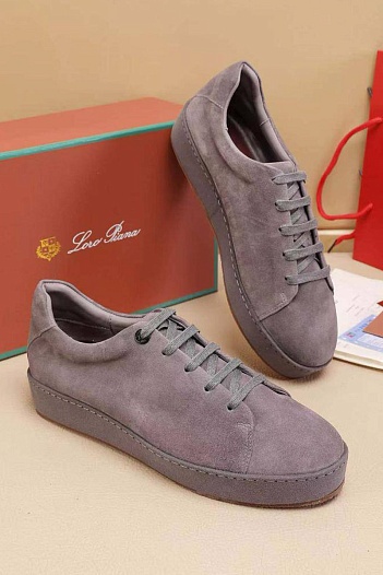 Мужские замшевые кроссовки Loro Piana   