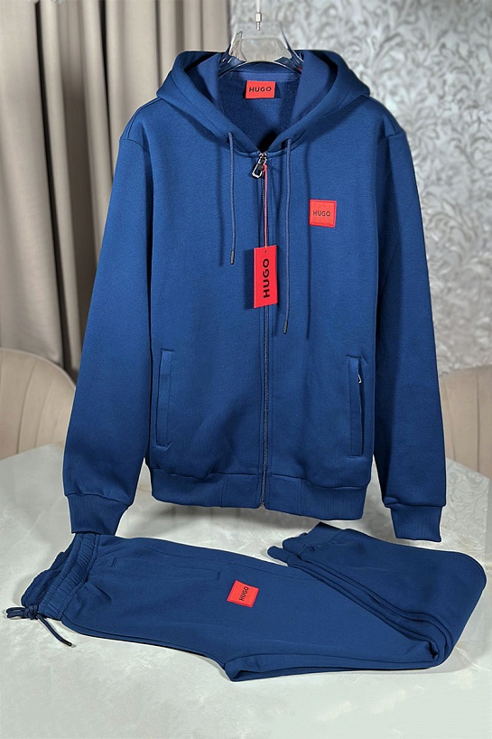 Утеплённая кофта на флисе Hugo Boss - Blue