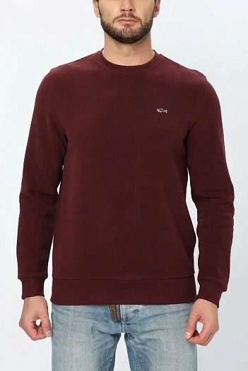 Мужской бордовый свитшот Paul & Shark   