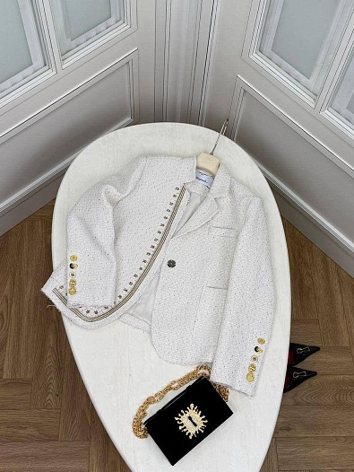 Женский пиджак в пайетках Schiaparelli premium   