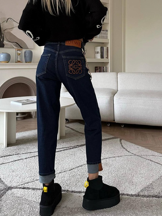 Женские синие джинсы Loewe