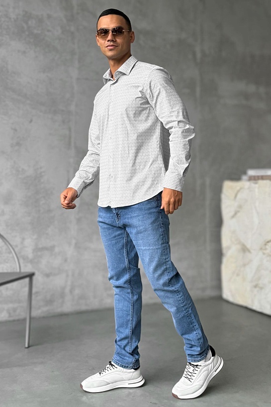 Мужская белая рубашка Armani Exchange