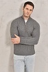 Кашемировый свитер Loro Piana Premium zip-neck - Dark Grey