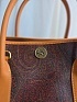 Кожаная сумка Etro с узором пейсли 37x28 см