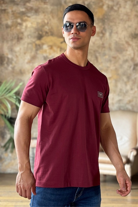 Мужская футболка Dolce & Gabbana Premium - Jujube Red