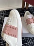 Женские кожаные кроссовки Valentino Premium - Pink