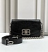 Женская сумка Balenciaga BB Soft Premium 23x14.5x4 см - Black / Silver