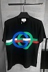 Мужская футболка чёрного цвета Gucci GG print