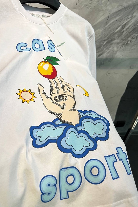 Белая футболка Casablanca Casa Talisman