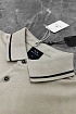 Бежевое поло Armani Exchange embroidered-logo