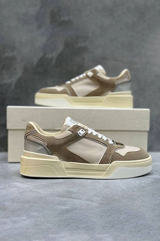 Женские комбинированные кроссовки Dolce&Gabbana New Roma