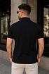 Чёрное поло Armani Exchange embroidered-logo