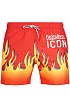 Мужские шорты Dsquared2 "Flame" - Red