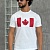 Футболка белого цвета Dsquared2 Flag of Canada