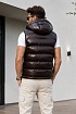 Мужской жилет Moncler logo-patch - Brown