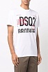 Мужская белая футболка Dsquared2 Brothers