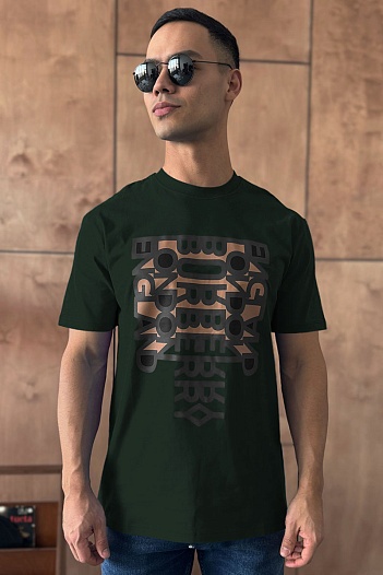 Зелёная футболка Burberry London England   