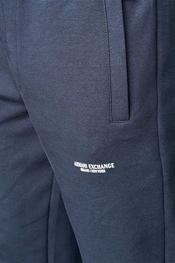 Спортивные штаны Armani Exchange тёмно-синего цвета   