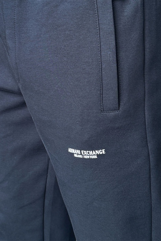 Спортивные штаны Armani Exchange тёмно-синего цвета
