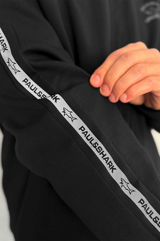 Чёрная кофта на молнии Paul & Shark