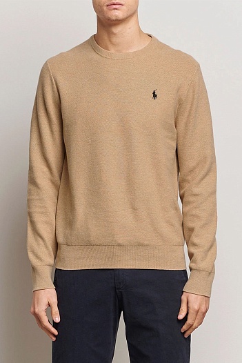 Мужской джемпер Polo Ralph Lauren pony-embroidered - Brown   