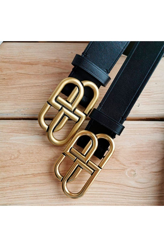 Кожаный ремень Balenciaga (ширина 3 см, длина 85 / 90 см)