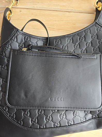 Кожаная сумка Gucci GG Guccissima 42x36 см   