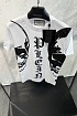 Белая оверсайз футболка со стразами Philipp Plein The Skull